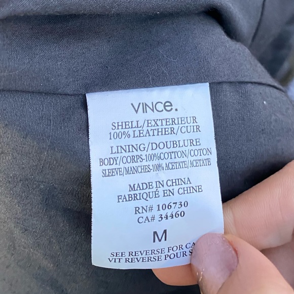 Vince Leather Jacket - Picture 4 of 4